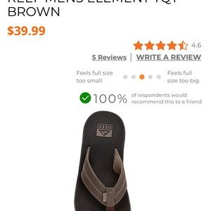 Men’s Reef flip flops